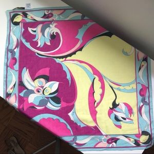 Emilio Pucci printed cotton scarf